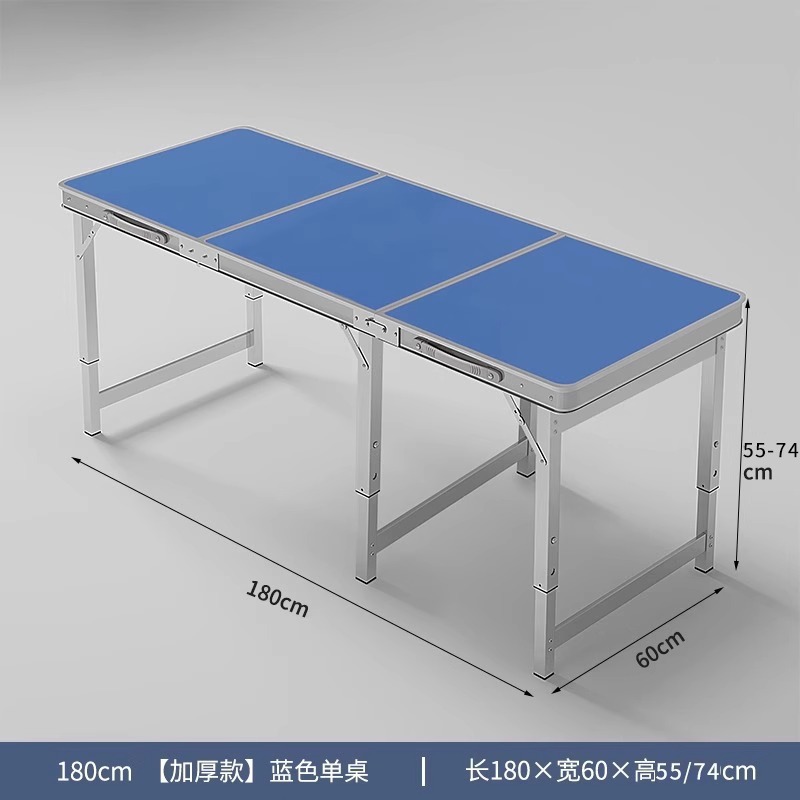 Mesa plegable para estand rectangular decoración portátil ceremonia de inicio de construcción mesa plegable para estand simple mesa de comedor al aire libre