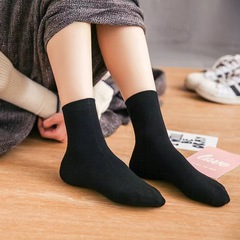 [Factory direct sales] Foot bath shop men's mid-calf socks wholesale seven-day anti-odor socks black and white gray socks business supply