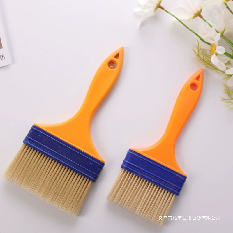 Кисть для пересадки волос с пластиковой ручкой Кисть для барбекю с желтой резиновой ручкой Острая кисть с пластиковой ручкой Пылевая щетка с пластиковой ручкой