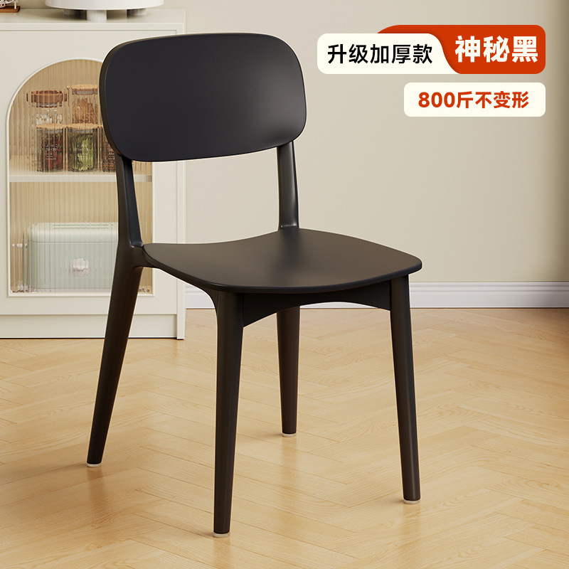 塑料椅子加厚家用餐椅靠背椅餐桌椅出租房用新款商用餐厅吃饭凳子|undefined