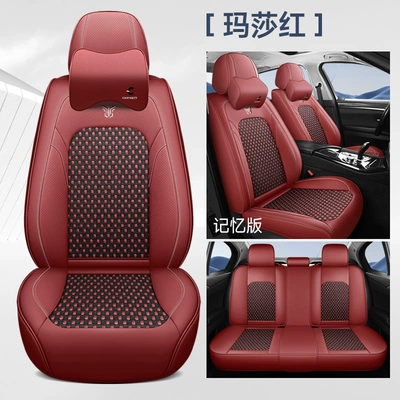 Four Seasons Pad – Universal Car Seat Cushion - martha-red-memory-foam-comfort-edition-universal-model
