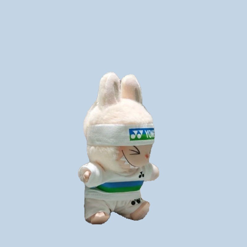 仅衣服拉布布羽毛球娃衣labubu娃娃大牌衣服二代三代公仔17cm|undefined