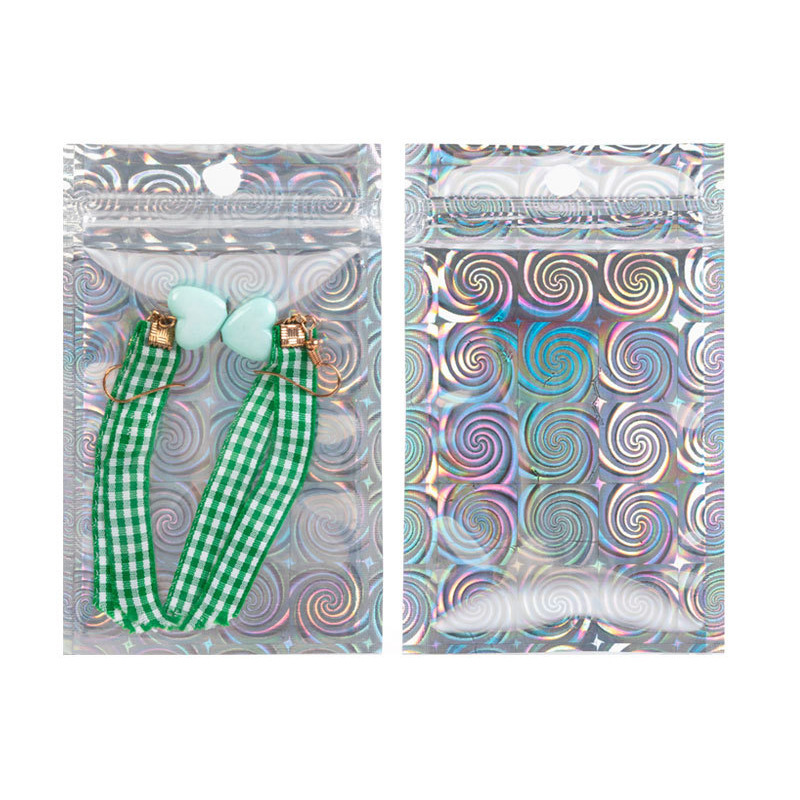 Bolsas autosellables láser de colores, bolsas láser yin-yang, bolsas de sellado transparentes, bolsas de sellado para fundas de teléfono, bolsas autosellables para embalaje de joyería