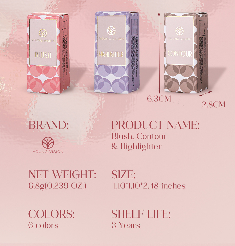 YOUNG VISION 3D High-gloss Contouring Stick, Lazy Person's Sleeping Eye Cream Makeup Stick Wholesale Cross-border Makeup undefined
