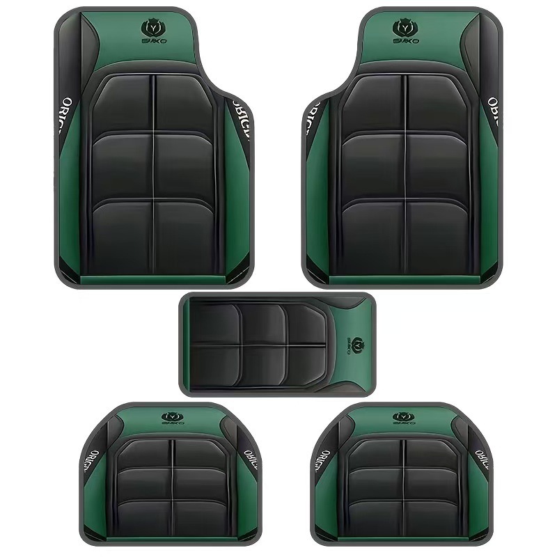 Factory Direct Delivery of Car Universal Simple Floor Mats for All Seasons, Dirt-Resistant and Wear-Resistant Five-Piece Set of Floor Mats for Wholesale Delivery