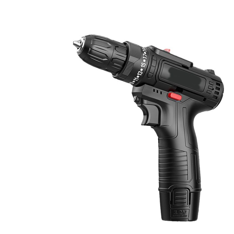 Taladro recargable sin escobillas, taladro eléctrico de litio de dos velocidades, taladro eléctrico doméstico, destornillador eléctrico de alta potencia al por mayor