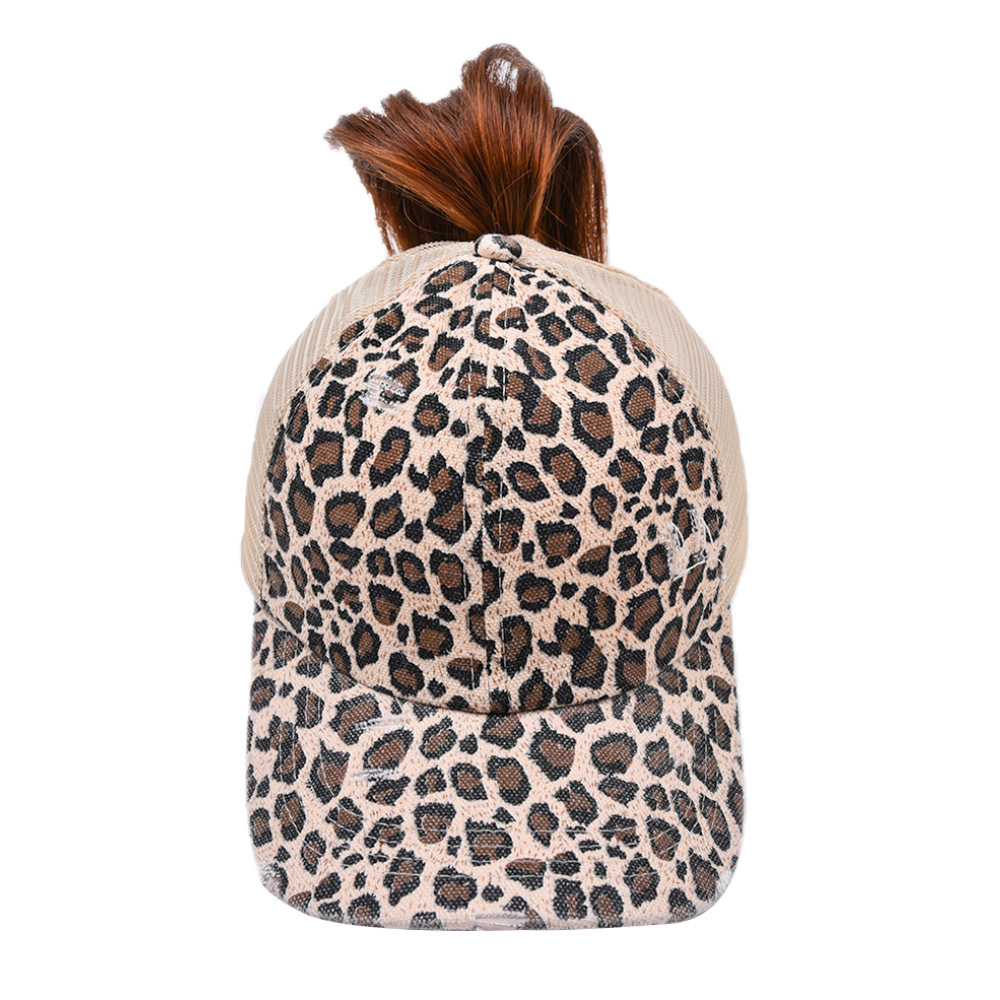 Summer Season Women'S Gender Casual Style Women's Casual Leopard Camouflage Curved Eaves Baseball Cap