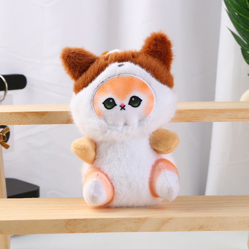 かわいいサメ猫人形ぬいぐるみペンダント小さなペンダント女装猫ぬいぐるみ人形ハイエンド人形卸売|undefined