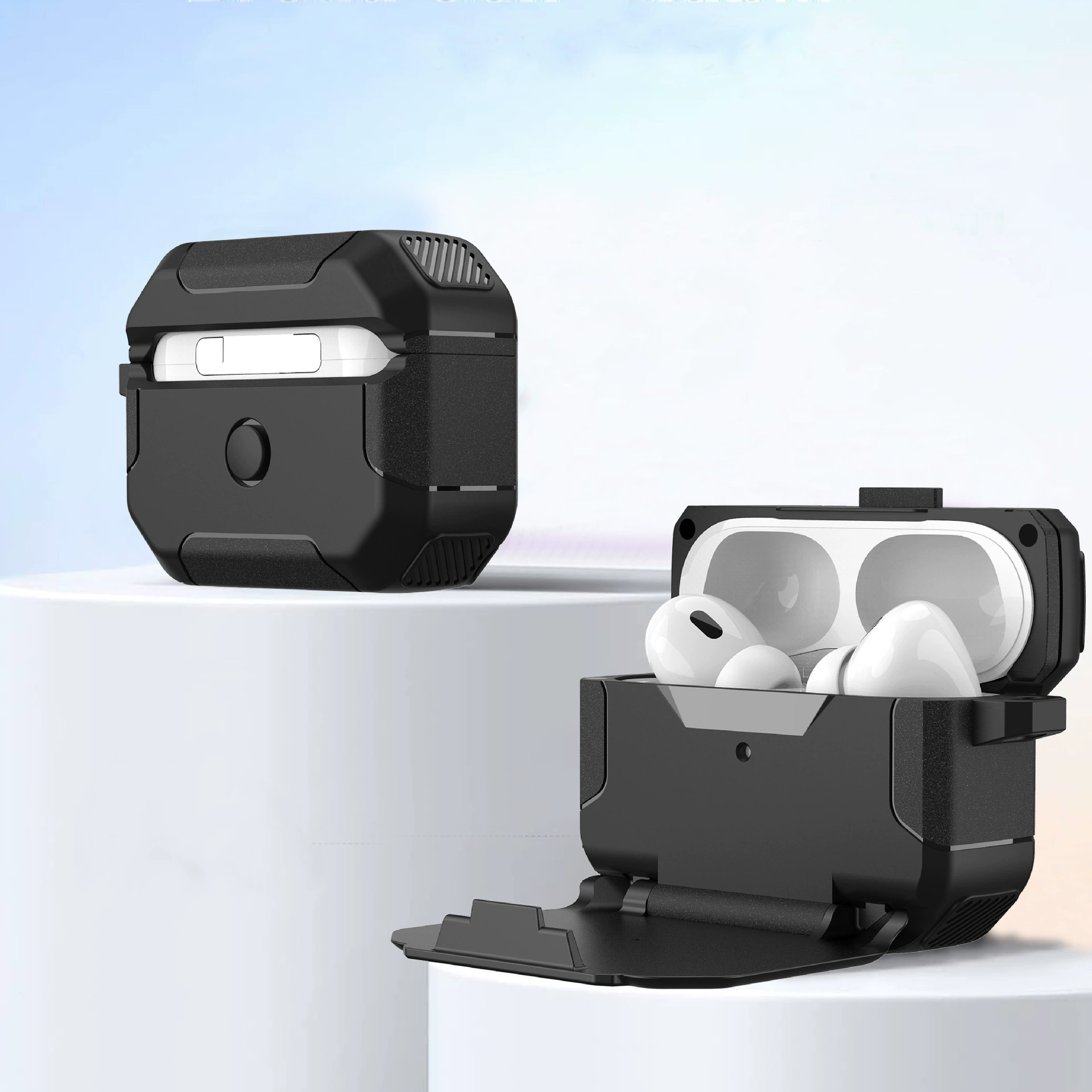 Новая модель, подходящая для airpods pro2, защитный чехол, чехол для наушников Apple Bluetooth, складная откидная подставка, защита от падения третьего поколения