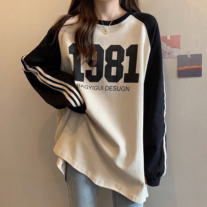 中长款卫衣女装春秋冬季薄款宽松显瘦大码慵懒风中长款外套上衣女|undefined