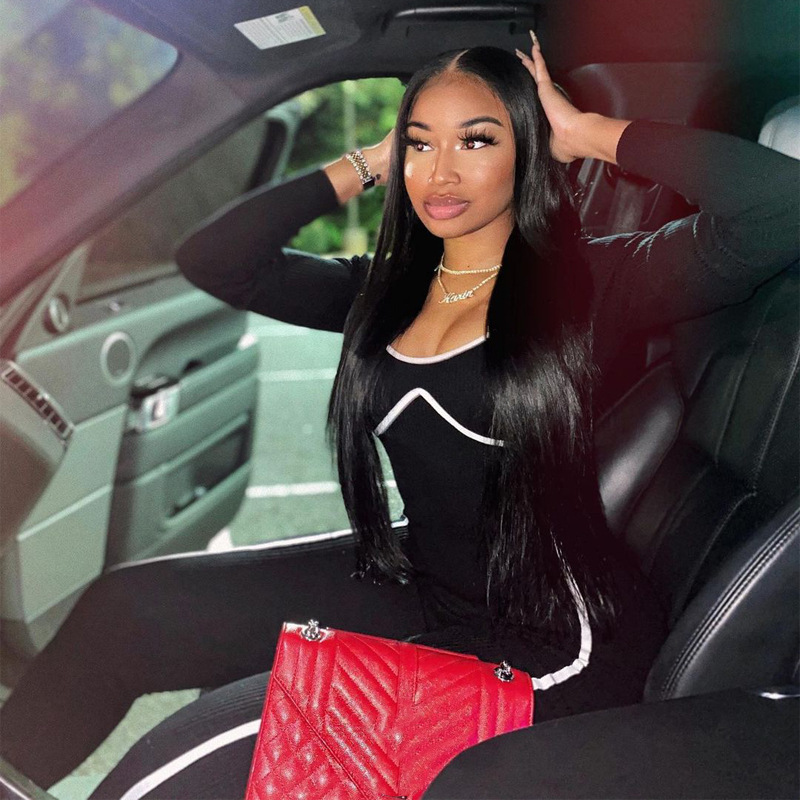 欧美外贸新款女装2021秋季亚马逊跨境热卖捆条拼接修身运动连体裤|ms