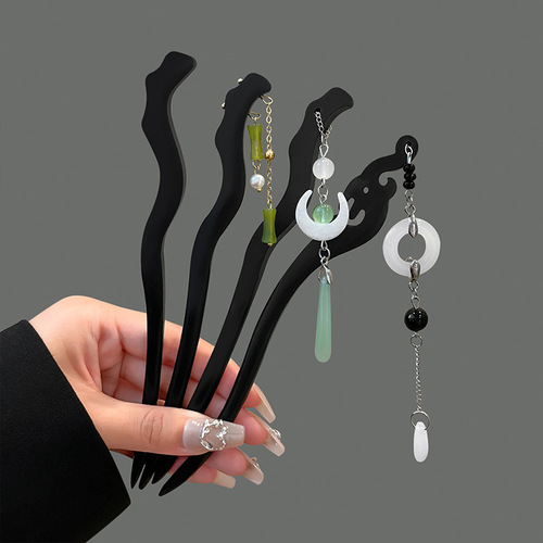 Ancient style hairpins, new Chinese style horse-faced skirts, Hanfu accessories, hairpins, hairpins, children's high-end hairpins