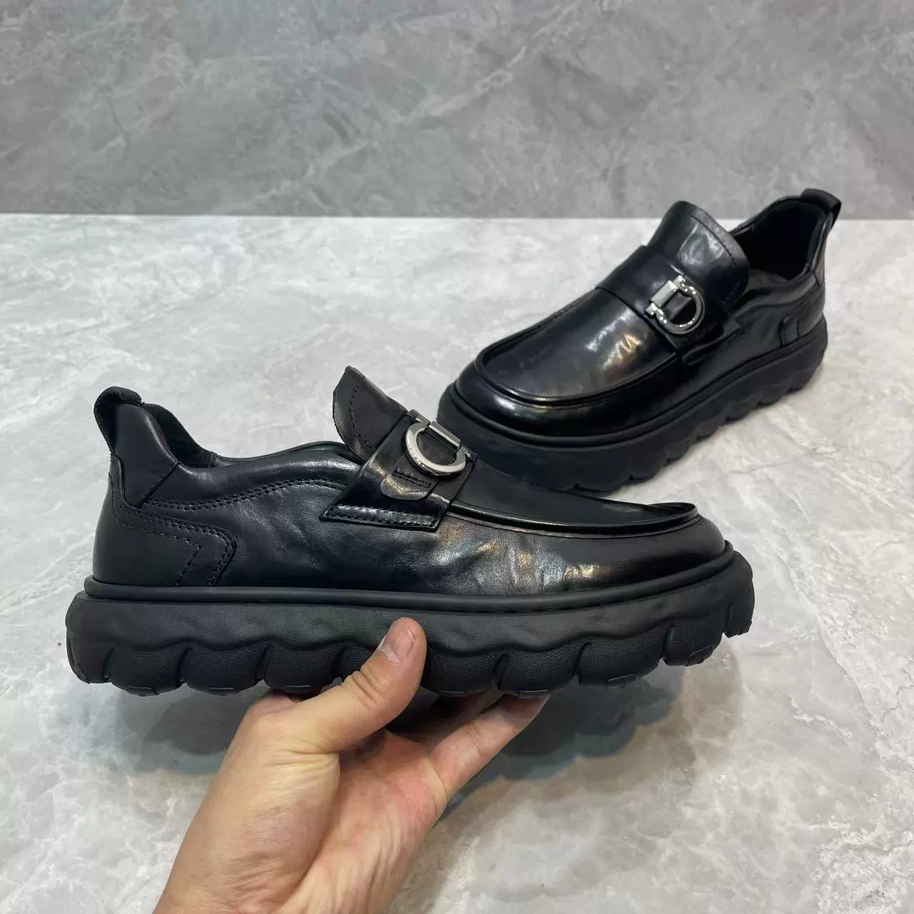 Мужская обувь, повседневная обувь, летние кожаные туфли, осень, оптом