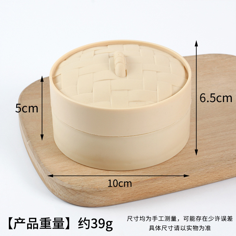 ミニチュアシミュレーション蒸し器モデル diy 食品ままごとミニキッチン蒸し器おもちゃ竹蒸し器写真撮影の小道具|undefined