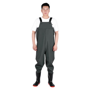 Waterproof Pants Reservoir Half-Body Rain Boots with Rain Pants Jumpsuit Men's Fishing Water Shoes Full-Body Leather Waterproof Clothing Manufacturer