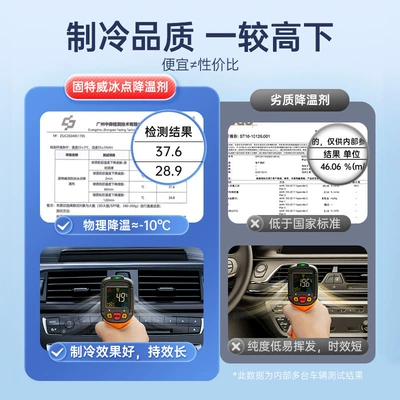 Air cooling agent for vehicle summer car instant coolant
