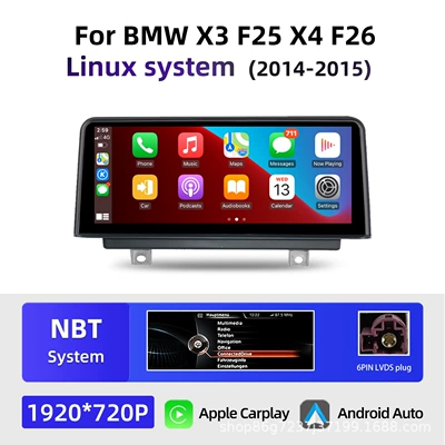 Suitable for Bmw X3 F25 DVD Navigation - linux-nbt-1025inch