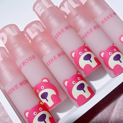 KeKeMood Strawberry Bear Lip Gloss, Velvet Mist Lip Mud, Matte Non-Drip, Non-Fade, Whitening Lipstick, Wholesale, Budget-Friendly