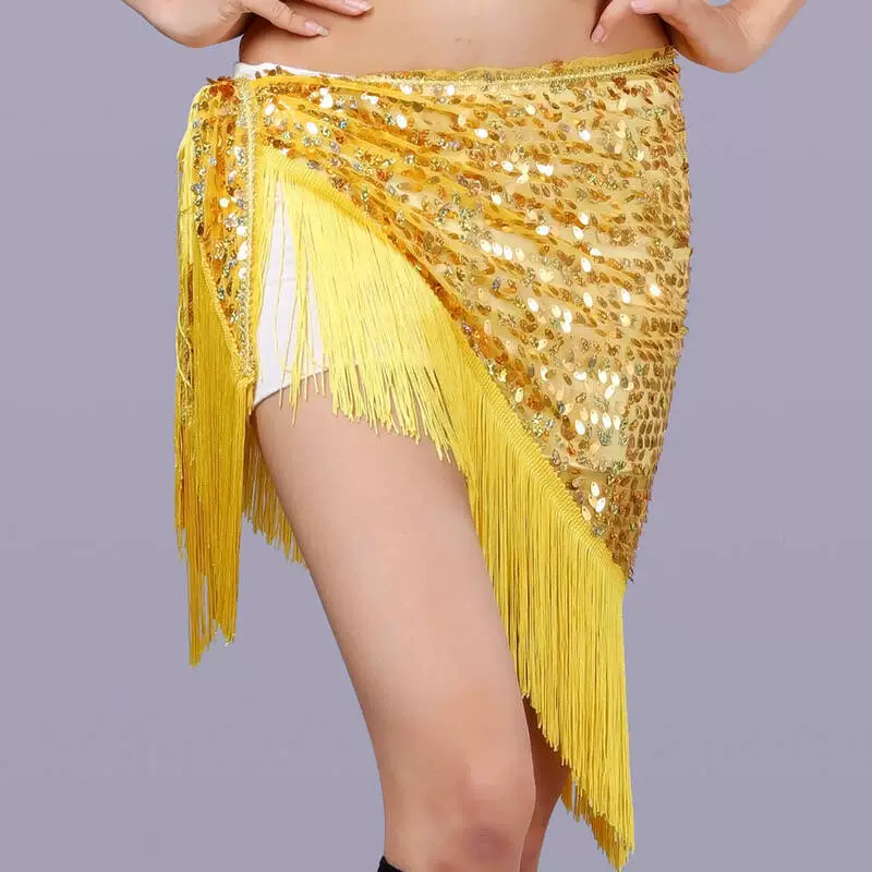 Танцевальная цепочка живота новая блестка с бахромой, юбка, платок, платок, треугольник, талия, платок, платье, платье, шоу