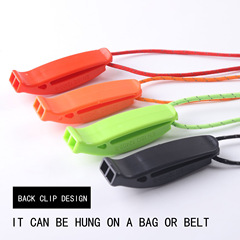 Outdoor first aid survival whistle dual frequency flood whistle dual frequency survival whistle anti-lost dolphin sound whistle