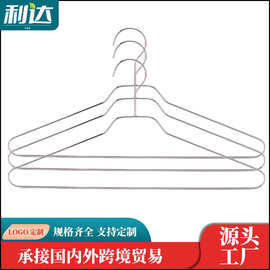 厂家生产批发铁丝铁线衣架多规格晾衣架家用干湿两用阳台挂衣架