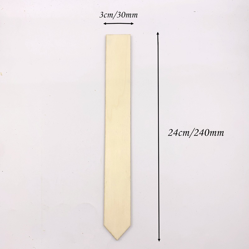 24*3cm palo de madera puntiagudo palo de madera larga artesanía decorativa de madera 25 piezas por paquete