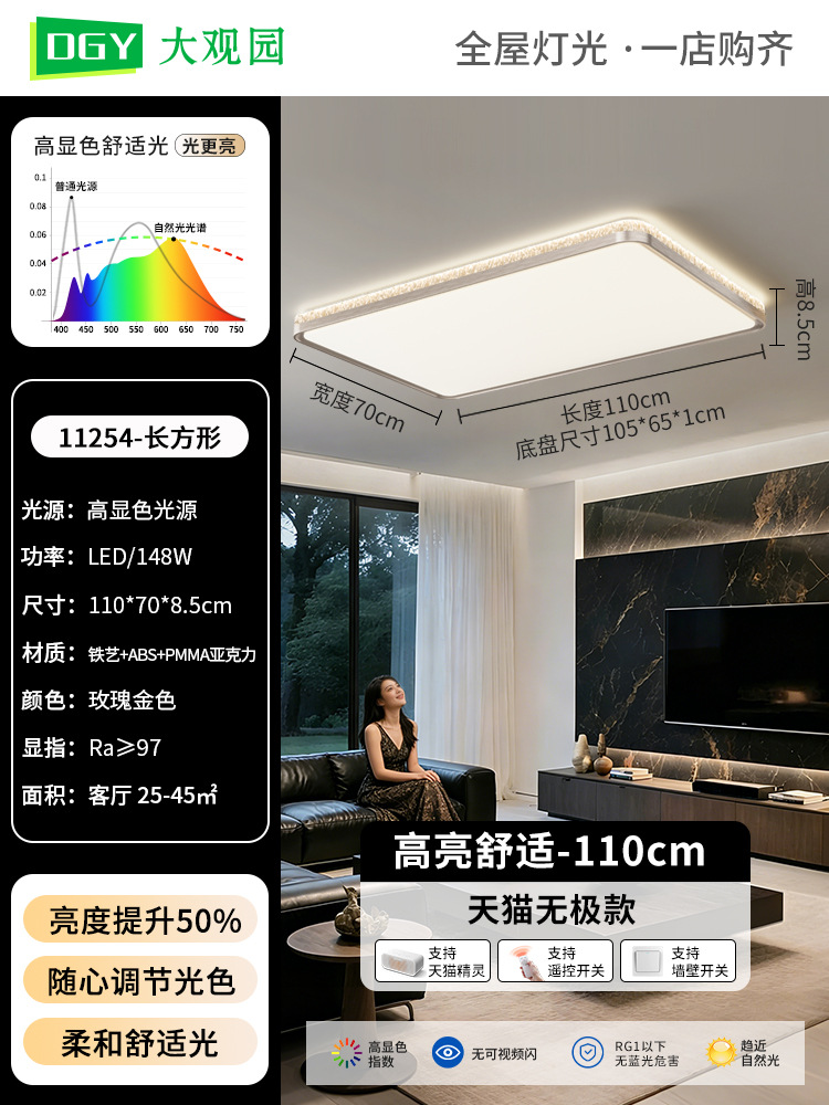110cm - rosa dorada - 148w - TMall Infinity - all Light Spectrum