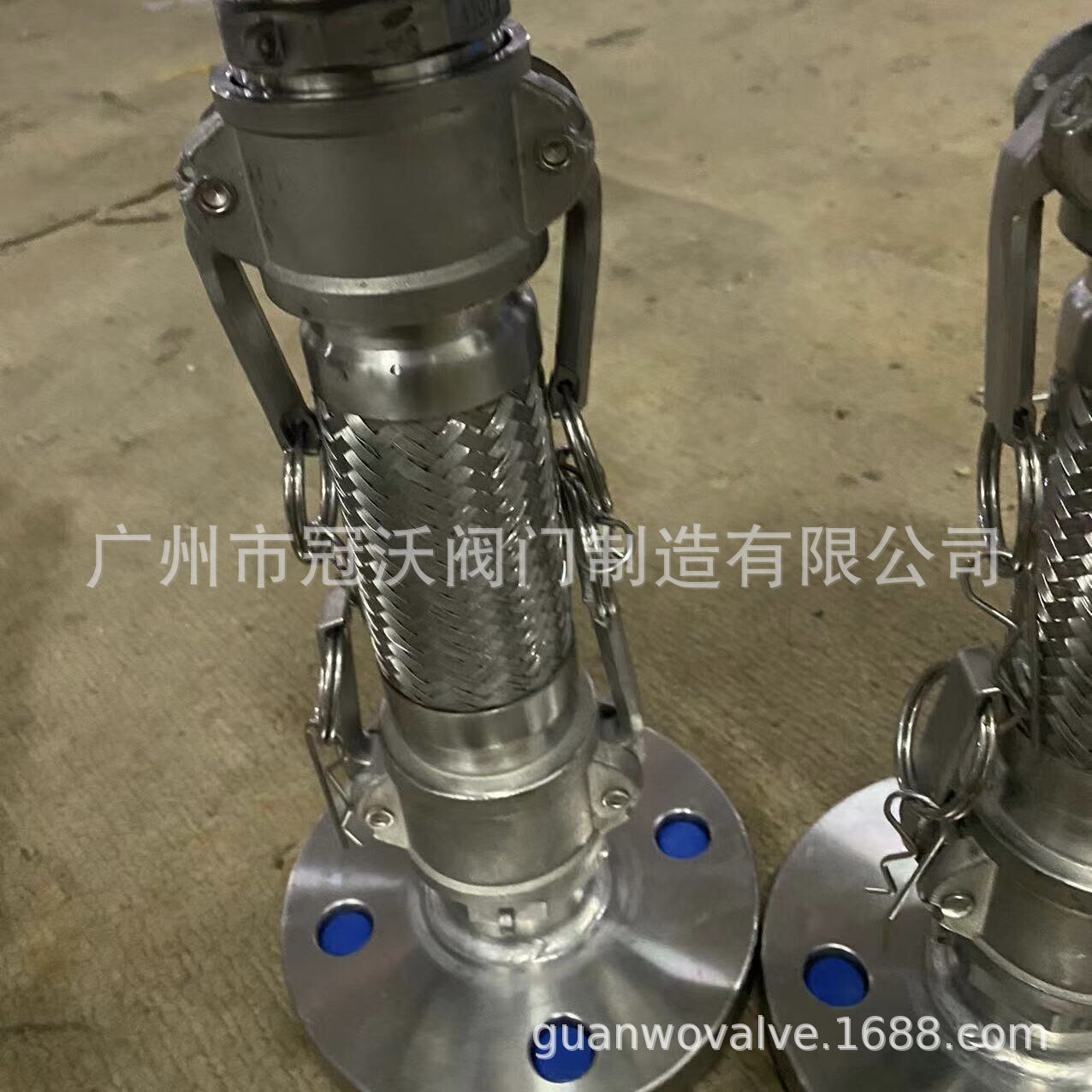 扳把式快速母头公头金属波纹管 304不锈钢阴阳端卸料管卸车软管