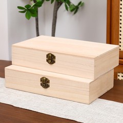和風シンプルな桐長方形木箱フリップトップ茶包装箱木製ギフトボックスさまざまな収納木箱