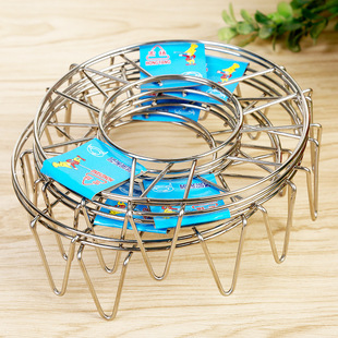 Kitchen Supplies Steaming Plate Steaming Rack Multi-use Stainless Steel Tripod Steaming Rack Rice Steaming Rack High Foot Cooking Steamer Rack