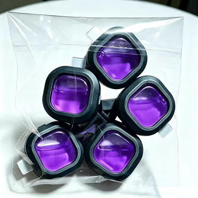 Fragrance and Odor Removal, High-End – Car Perfume Aromatherapy - opp-purple-five-pack