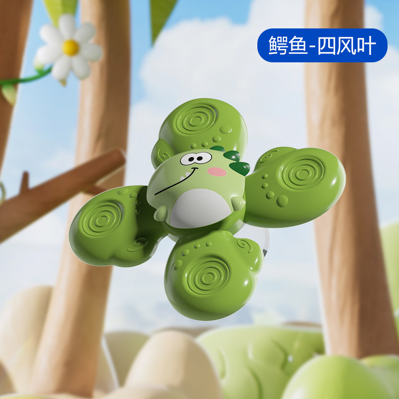 Transfronterizos bebés y bebés auto-instalación giratoria giratoria rotación rotación rotación animal giroscopio baño bebé juego de agua puzzle