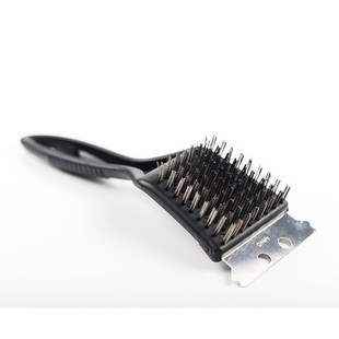 BBQ Stainless Steel Wire Brush One Brush Dual-purpose Barbecue Brush Shovel Brush Tail Brush Barbecue Tool Brush Cleaning Brush