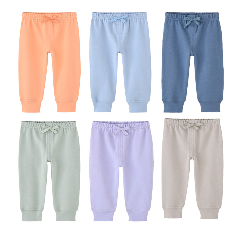 Children's pants boys and girls spring a...