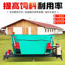 草料青储制备机图片养殖场青储拌草机 三轴50立方TMR搅拌机尺寸
