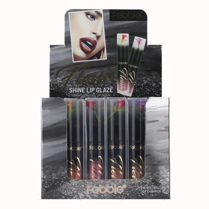 (Caja de presentación) USHAS punto transfronterizo venta caliente esmalte de labios mate brillo de labios 36 paquetes mixtos