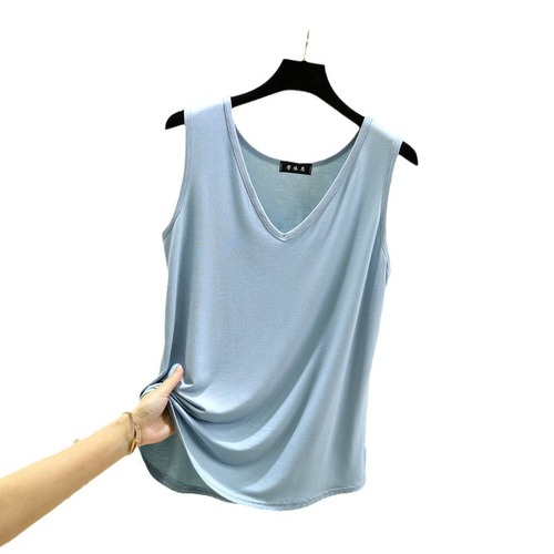 Loose V-neck Modal Vest Top Summer Thin Large Size Sleeveless Underwear Home Sleepwear 