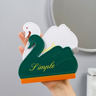 Creative Swan wiper bathroom mirror cleaning toilet wash basin surface cleaning brush mini glass wiper
