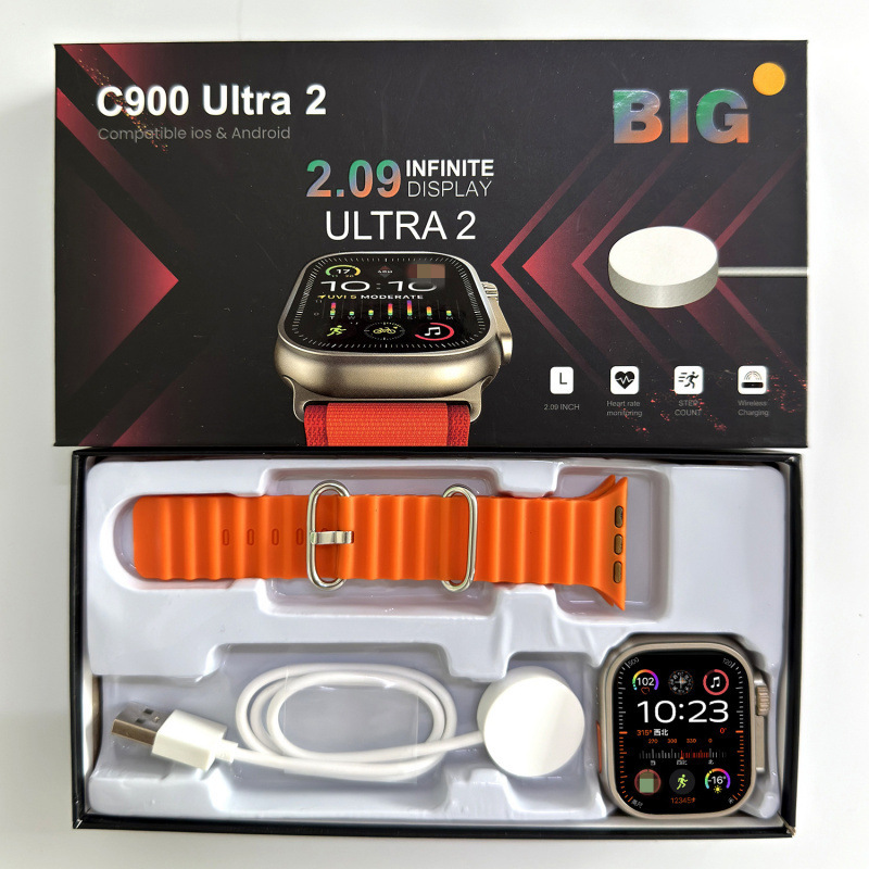 2024 Huaqiangbei s9ultra2 reloj inteligente Bluetooth llamada frecuencia cardíaca presión arterial reloj deportivo transfronterizo para hombres