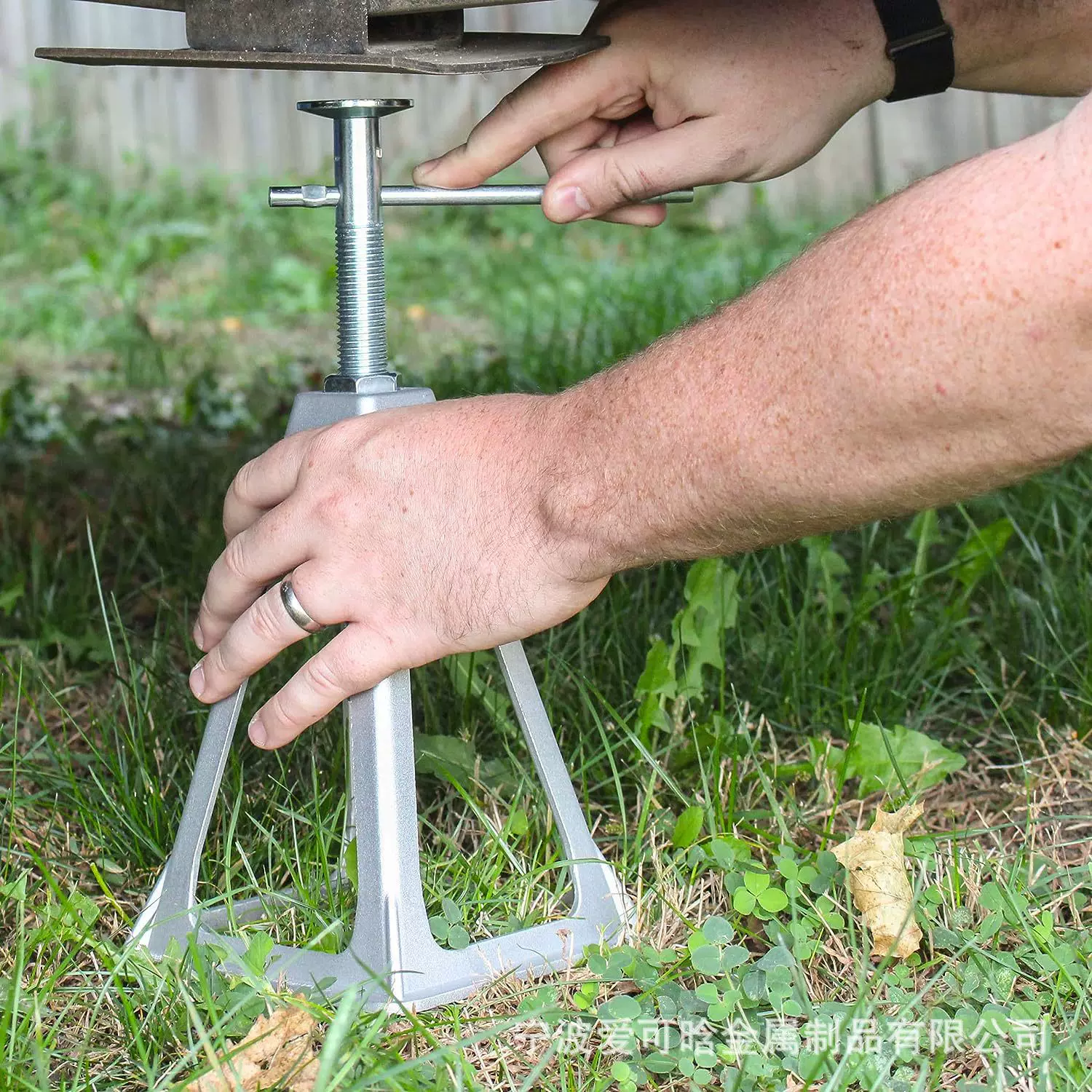 铝合金驻车支脚支撑结构 4只装带螺旋杆可伸展房车铝制千斤顶