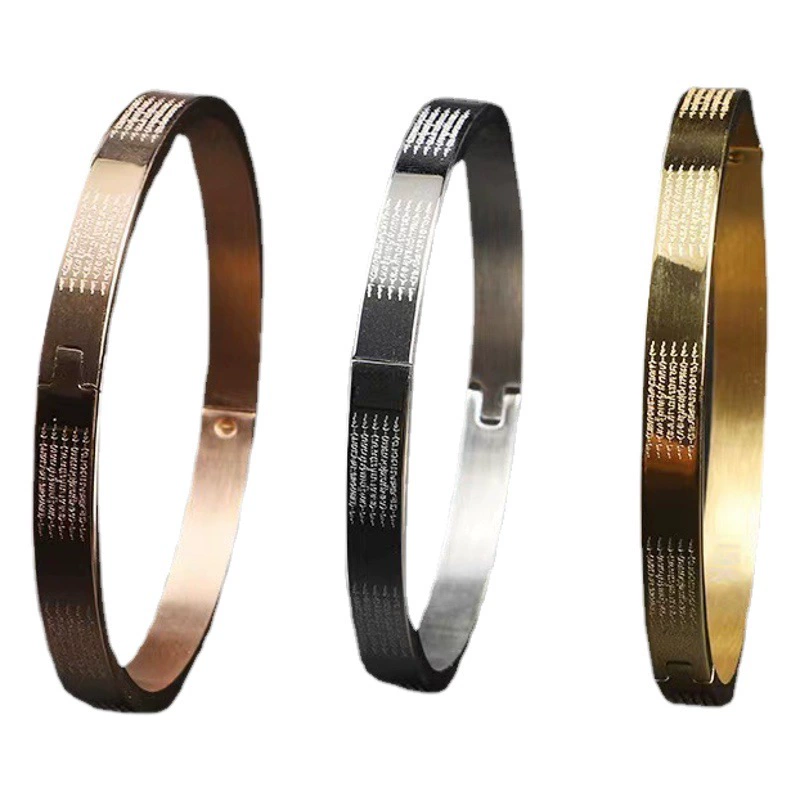 Таиланд azanu пять Писаний титана стальной браслет браслеты браслет из нержавеющей стали не выцветает