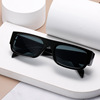 Fashionable rectangular sunglasses, sun protection cream, glasses, 2021 collection, internet celebrity, European style, UF-protection