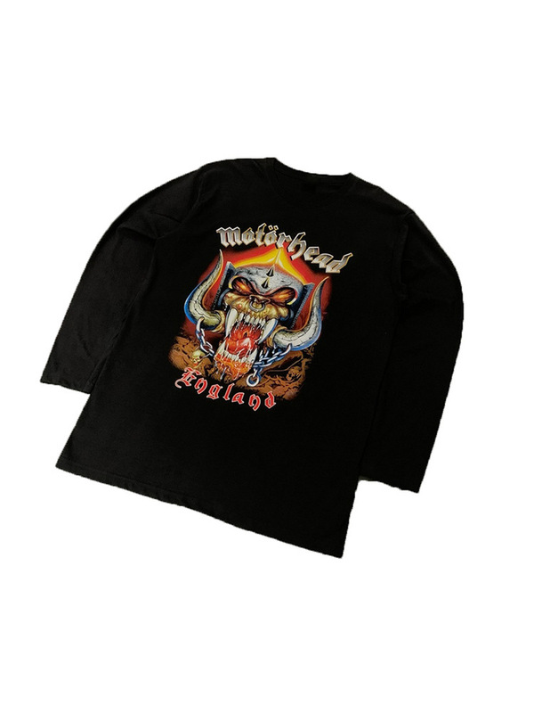 Autumn and Winter New Products Motorhead British Heavy Metal Band Street Fashion Brand Men's and Women's Long-Sleeved T-Shirts