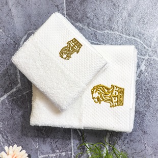 Hotel Towel Ritz-Carlton Towel Five-Star Hotel Towel Pure Cotton Thickened Washable Square Towel High-End Quality
