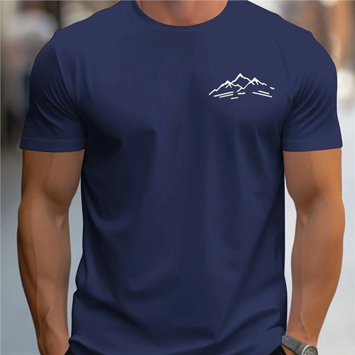 Ocun Men's Summer 100% Cotton Fashionable Casual Sports T-shirt
