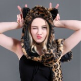 (Трансграничная торговля), шапка, шарф, бархатные перчатки, европейский стиль