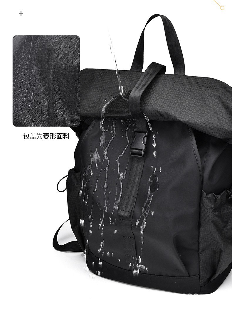 Mochila funcional para hombre, tela Oxford, ligera, impermeable, informal, de gran capacidad, para deportes al aire libre, montañismo