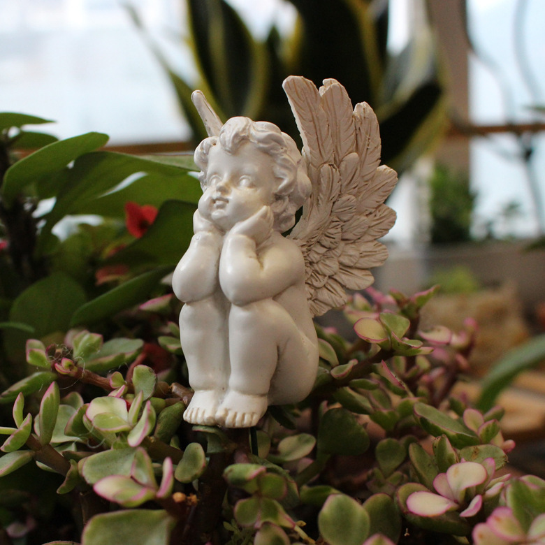   Angel suit plug-in cute little Angel plug-in outdoor garden bonsai plug-in decorations 