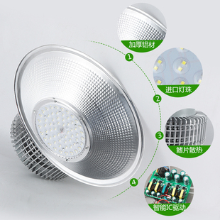 ✅ Led Industrial and Mining Lamp Factory Room Warehouse Workshop Stadium Indoor Lighting Chandelier 100 Watts 200/300W40
