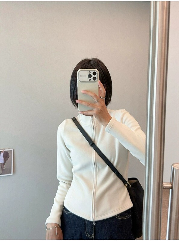 超显身材！超细腻双面科技复合绒石墨烯发热保暖轻便女士夹克外套|undefined